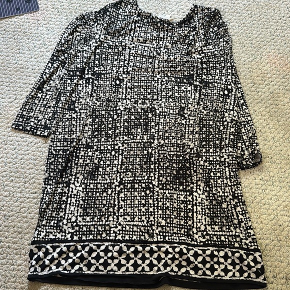 MICHAEL Michael Kors Black and White Patterned Dress - Picture 3 of 4